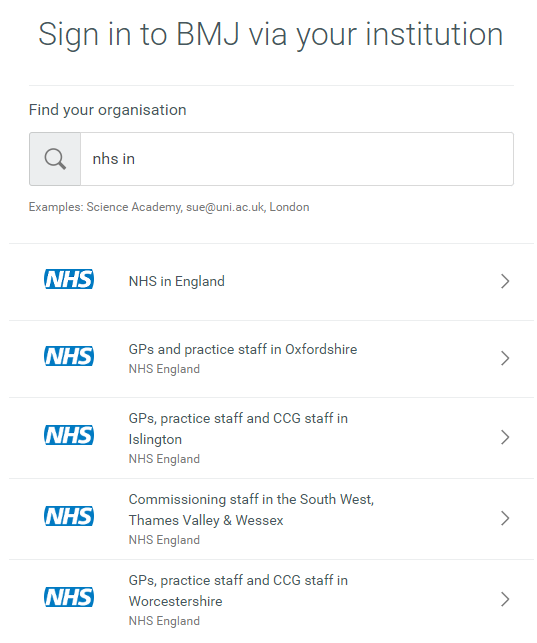 BMJ Best Practice Login Instructions