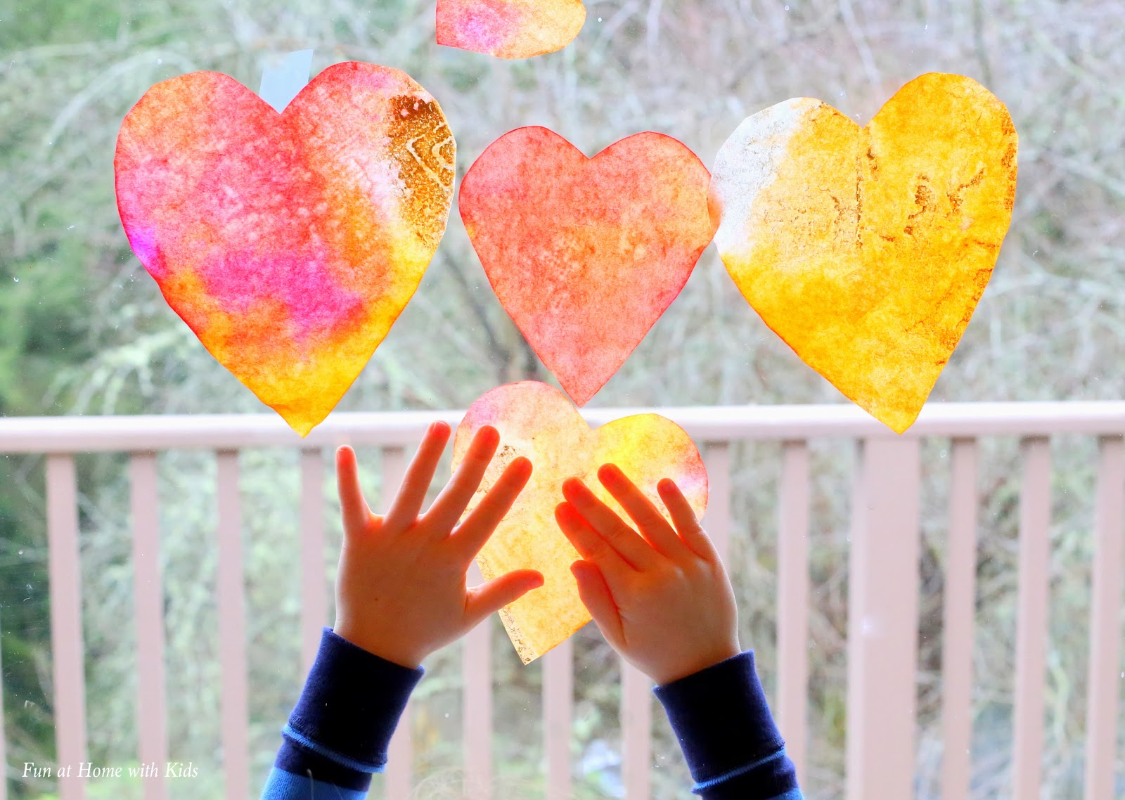 Heart Suncatcher Craft - Fun at Home With Kids