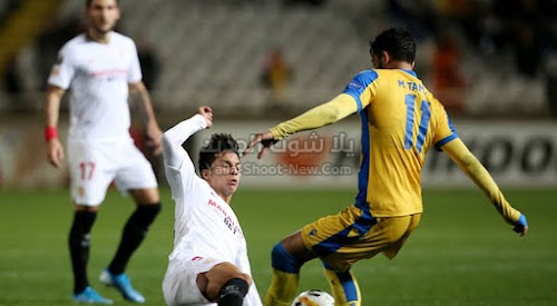 اشبيلية يسقط للمرة الاولي في الدوري الأوروبي من امام فريق ابويل بهدف وحيد