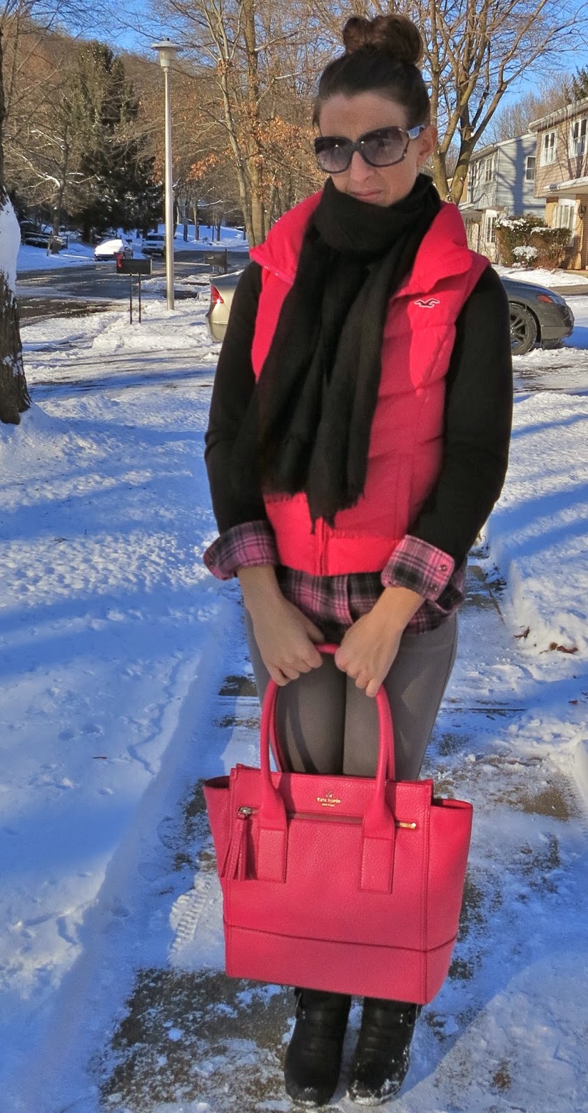 Fashion, ootd, Outfit Ideas, outfit of the day, Outfits, pink, winter fashion, kate spade bag