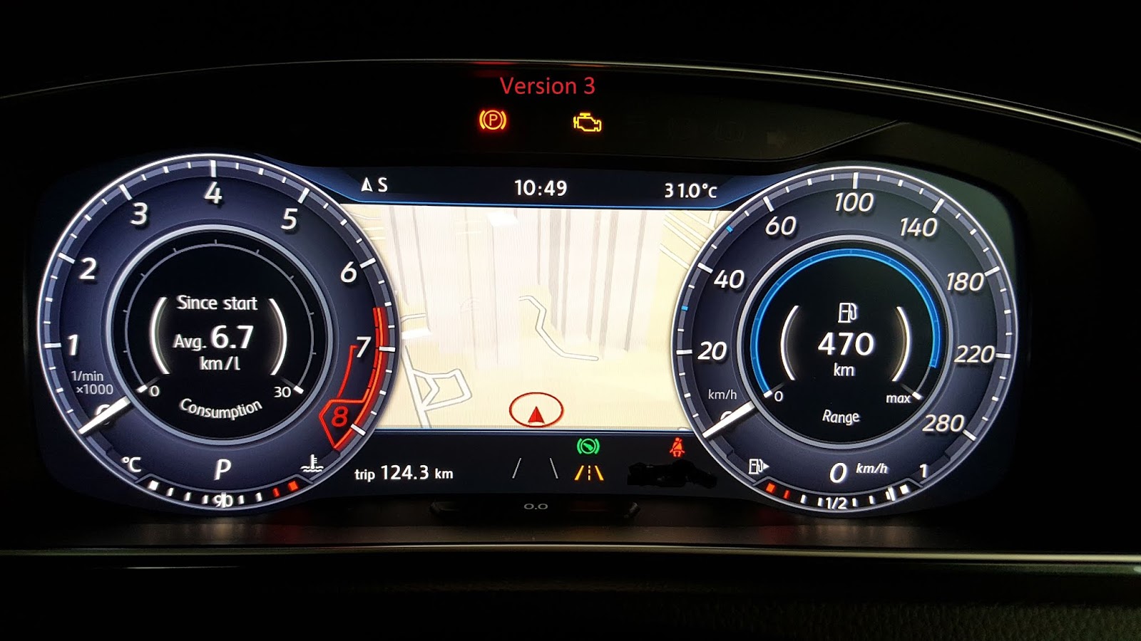 CBX RNS510 & Accessories Active Information Display Retrofitted on Golf 7