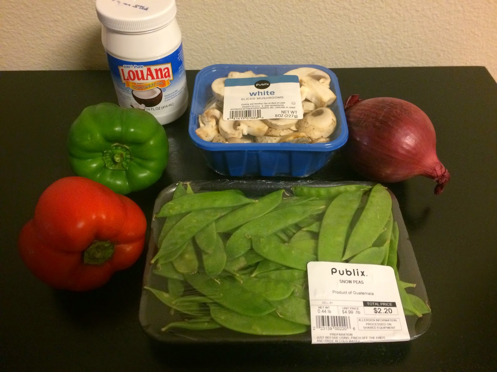 Snow Pea StirFry in Coconut Oil Martinis Bikinis