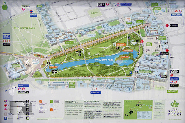 Mapa centrum Londynu
