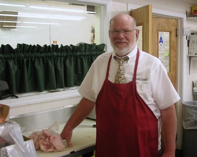 St. Louis Butcher Vince Krekeler, a butcher at Freddie's Market in Webster Groves, Missouri