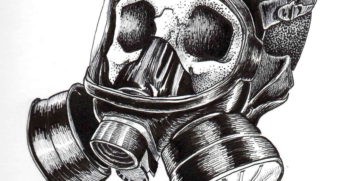 Как нарисовать противогаз карандашом поэтапно для начинающих