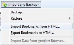 Import dan Export Bookmark Mozilla Firefox