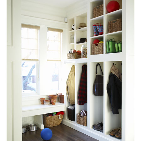 refresheddesigns.: small mudroom solutions for winter