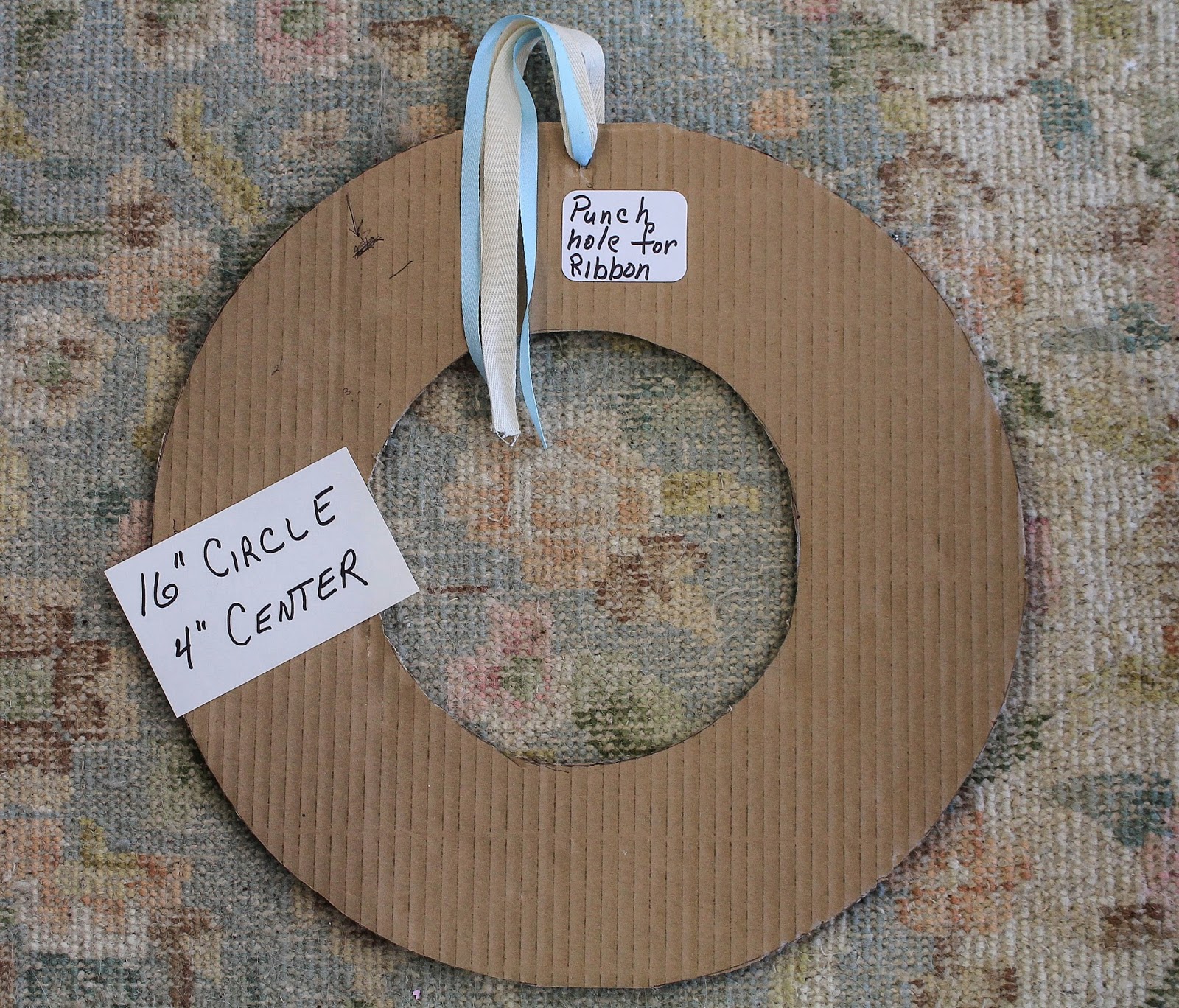 LaurieAnna's Vintage Home Spring Paper Cone Wreath Tutorial