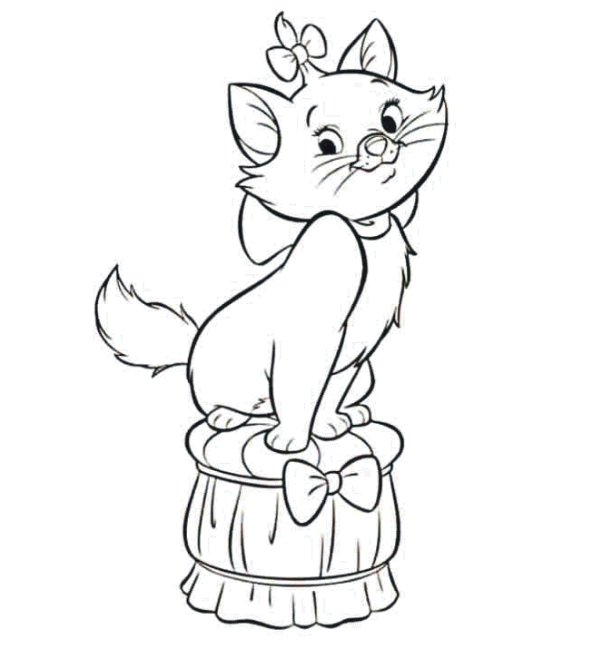 calico cat coloring pages - photo #32