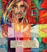 Rainbow Jesus by Kathy Grimm