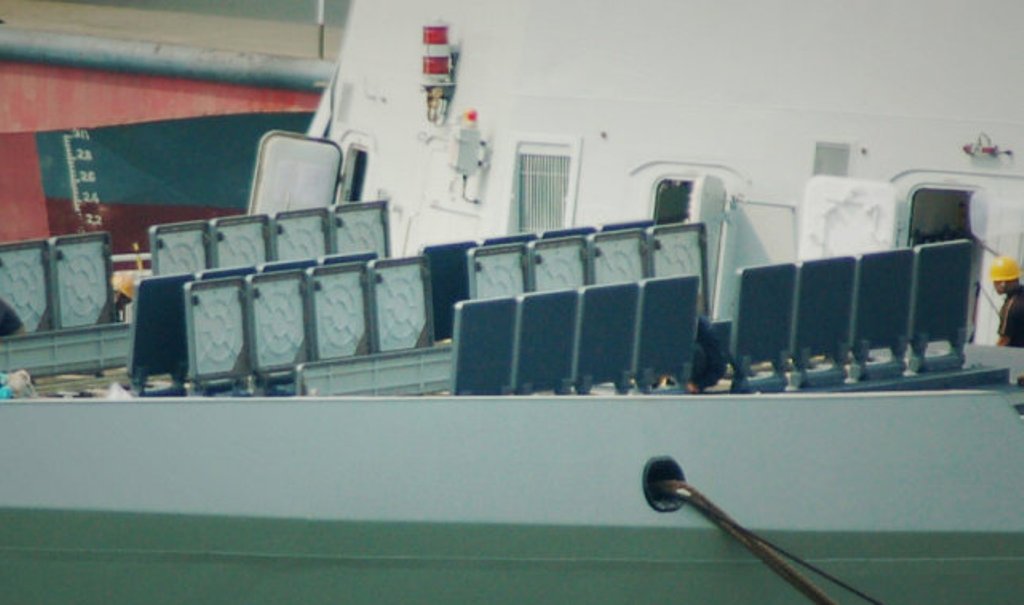 Chinese Ccl Vls Module Size Vertical Launch System (VLS) of Type 054A Jiangkai-II Frigate | Chinese ...