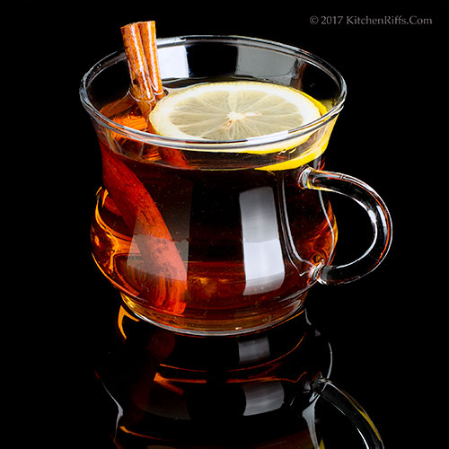 Spiced Hot Apple Cider with Rum