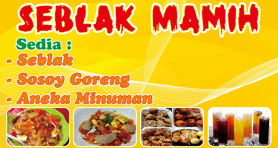 Banner Warung Seblak gambar contoh banners