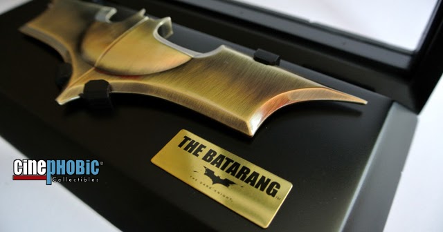the noble collection batman batarang and display
