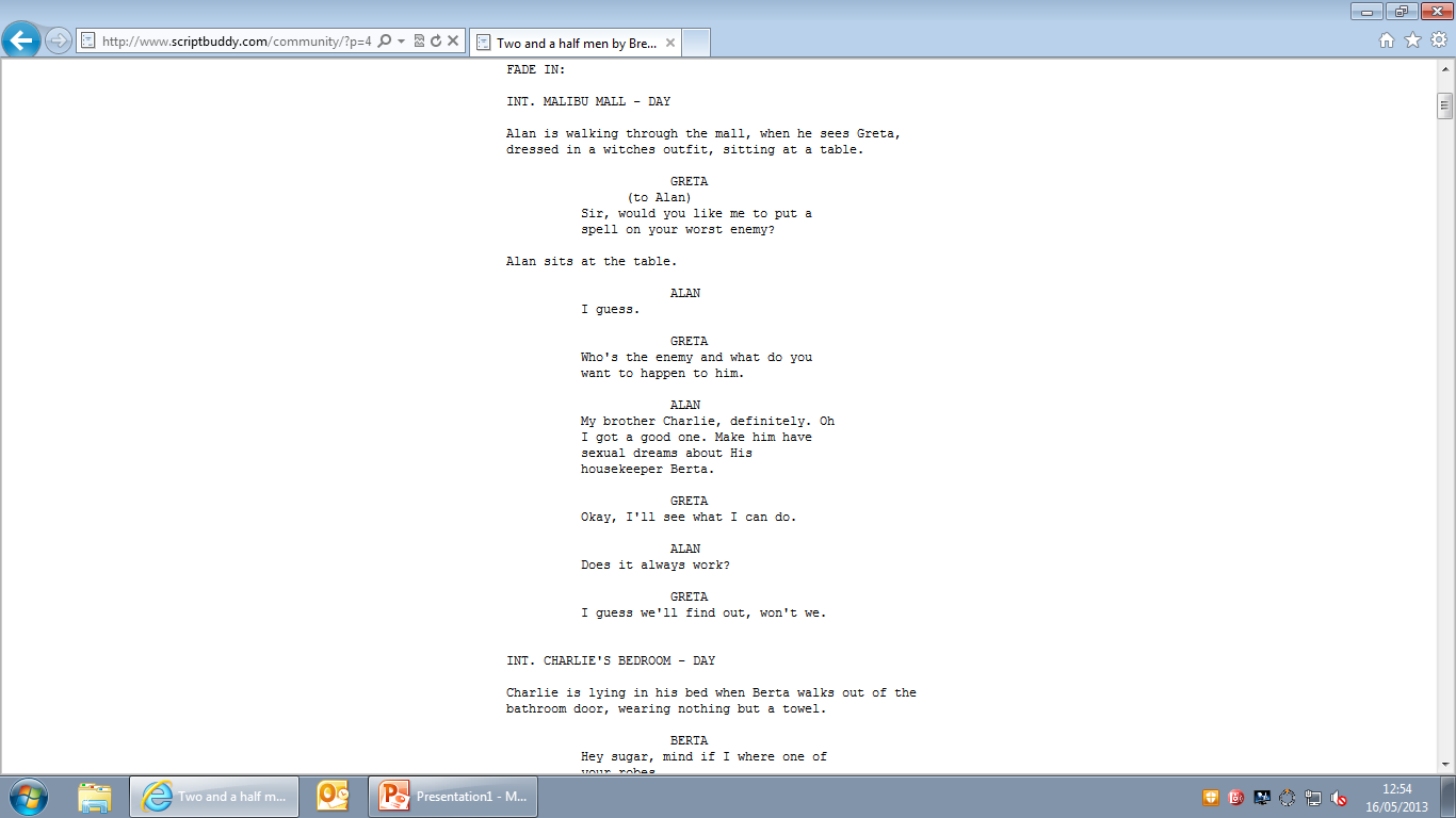 Script Writing