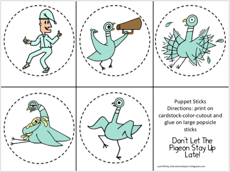 DON T LET THE PIGEON STAY UP LATE BOOK UNIT Book Units By Lynn DON T LET THE PIGEON STAY UP LATE BOOK UNIT Book Units By Lynn