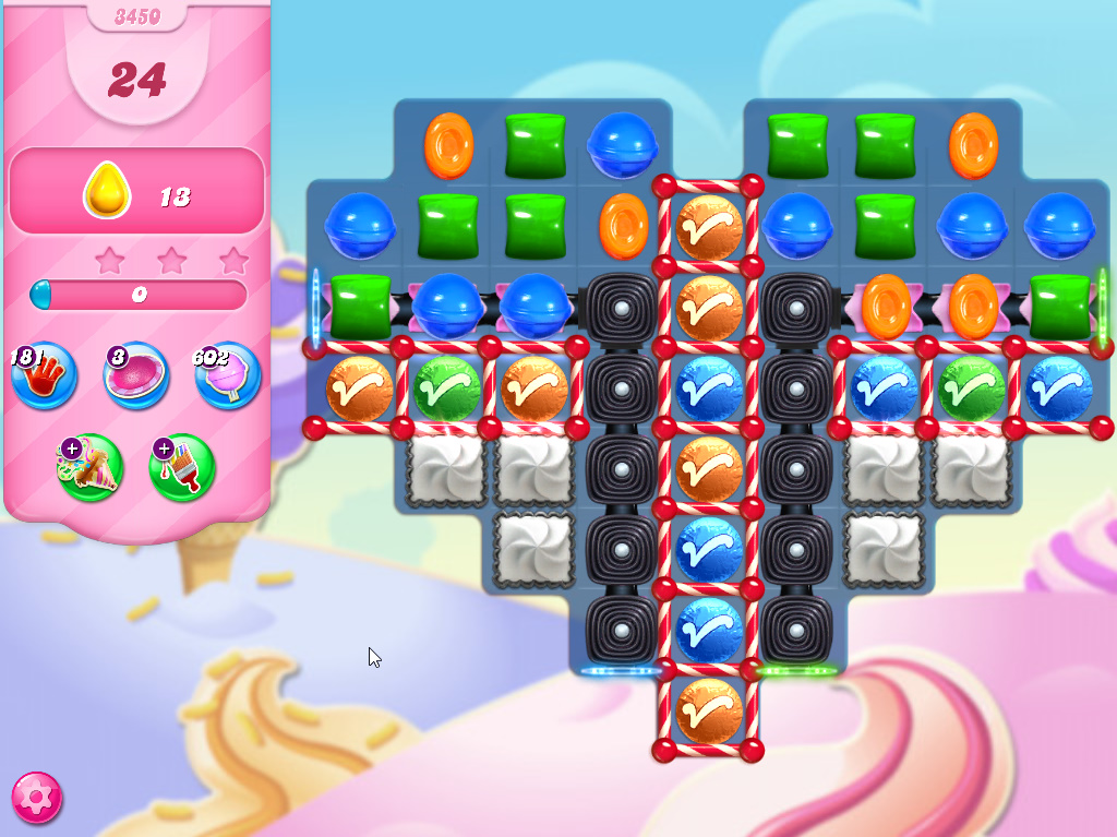Candy Crush Saga level 3450 Candy Crush Saga level 3450