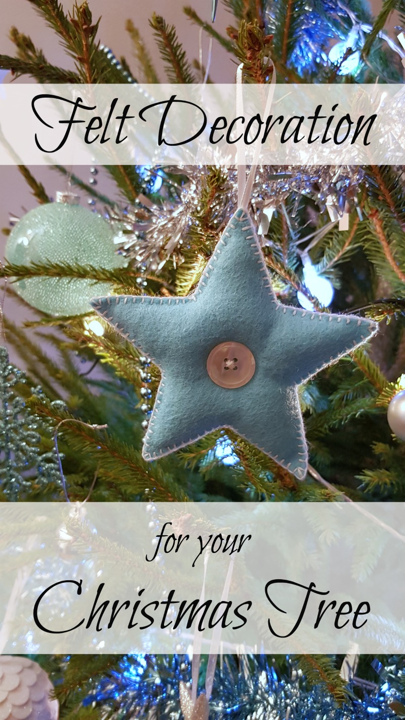 A Playful Stitch Felt Star Christmas Decoration