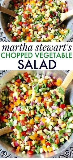 Martha Stewart’s Chopped Vegetable Salad Recipe