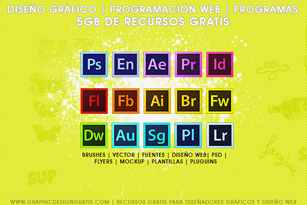 Mega pack de 5gb de recursos para diseñadores gráficos Gratis Mega pack de 5gb de recursos para diseñadores gráficos Gratis