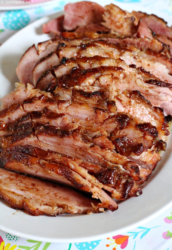 Dr. Pepper Glazed Easter Ham