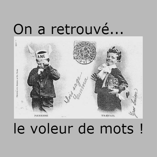 On a retrouvé le voleur de mots ! par Batistin