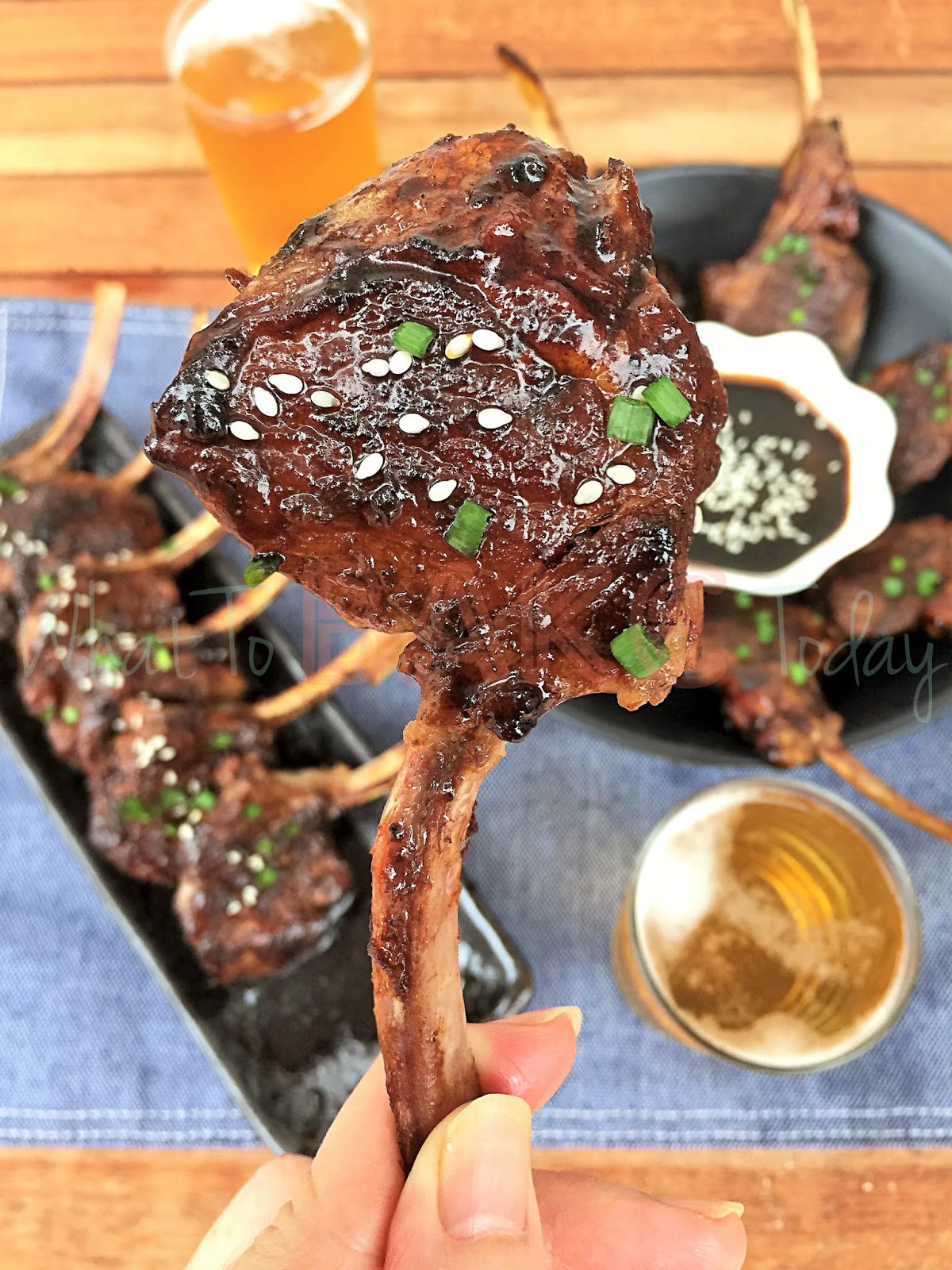 What To Bake Today Honey MisoGlazed Lamb Chop "Lollipops"