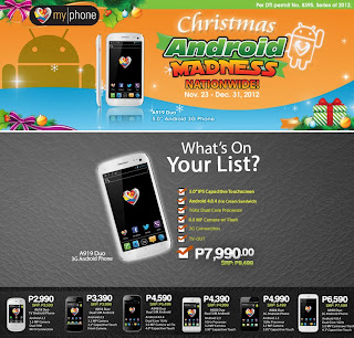 MyPhone Units Included In Christmas Android Madness 