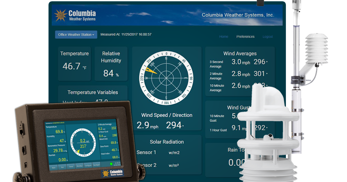 Columbia Weather Systems Professional Weather Stations Extended