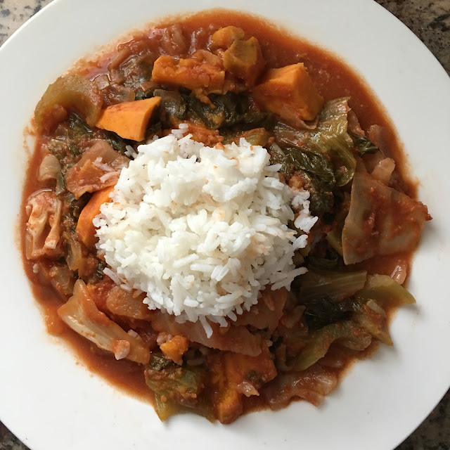 Lulu Cooks and Tells Slow Cooker Spicy African Sweet Potato Stew