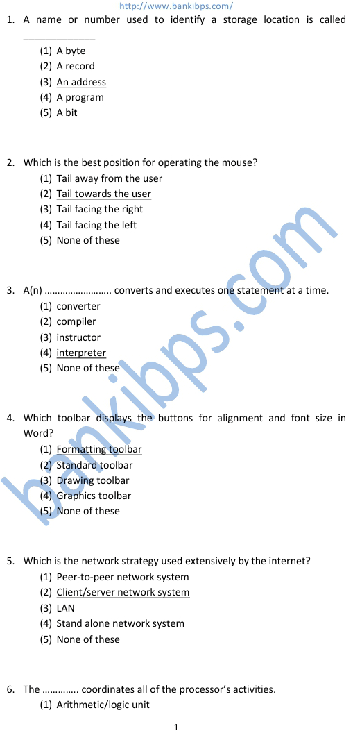 Computer science objective questions and answers pdf, humphrey lloyd