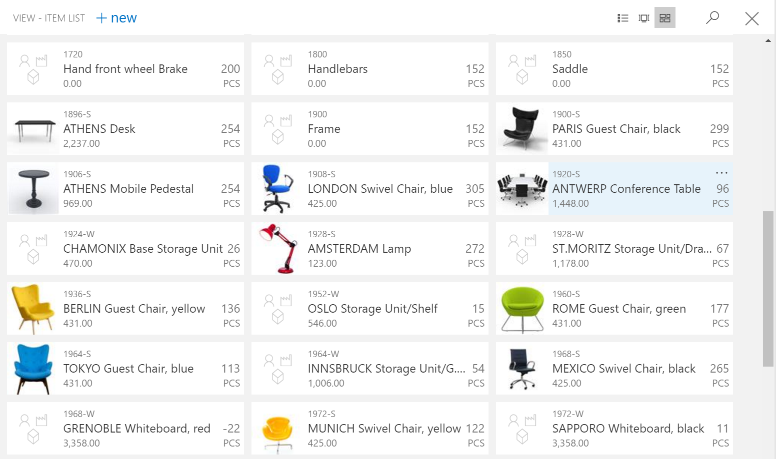 New look on List Pages Microsoft Dynamics NAV 2017 TharangaC