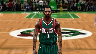 NBA 2K13 Brandon Jennings Cyberface Mod