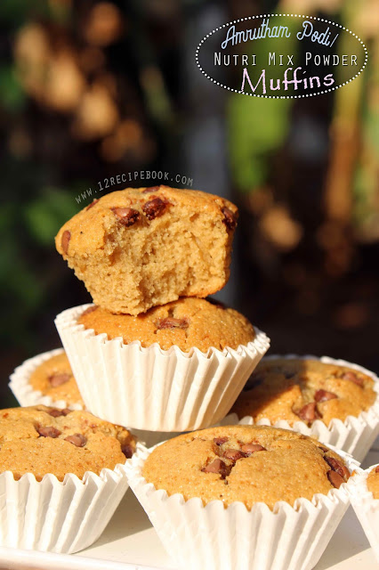 Amrutham Podi Cake / Nutrimix powder Muffins Amrutham Podi Cake / Nutrimix powder Muffins