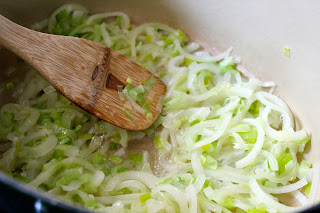 Sauteed onion and leek