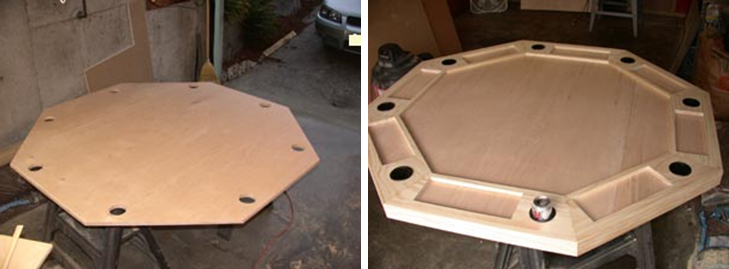 Build your own octagon poker table plans