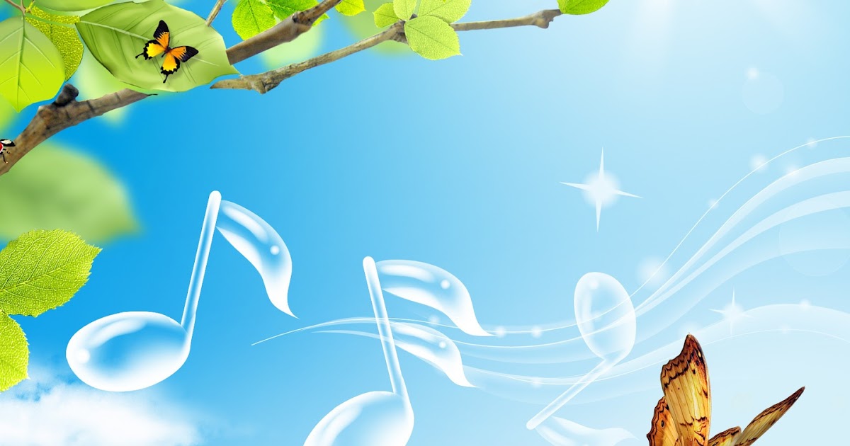 Музыка весны для детей в детском. Весенние музыкальные картинки. Музыкальный весенний фон для афиши.