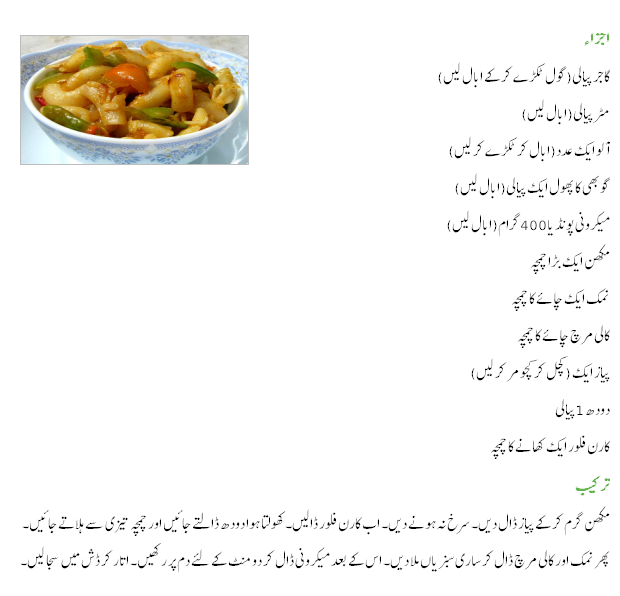 Cooking House pasta recipes in urdu to make it easy way