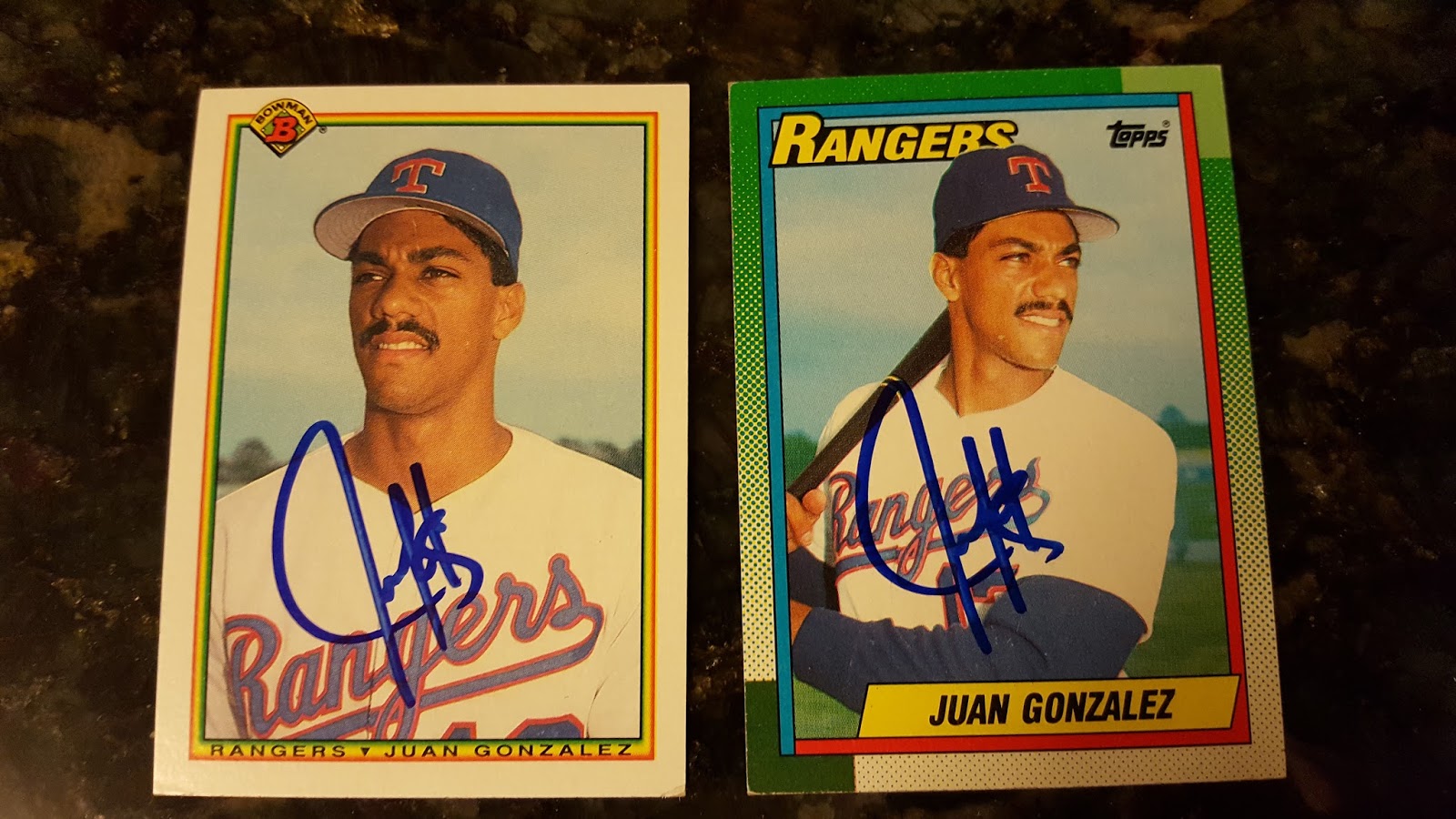 Autograph Through The Mail Athletes Juan Gonzalez
