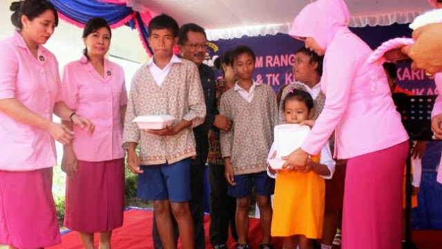 Bhayangkari Polda Bali Kampanyekan Konsumsi Ikan