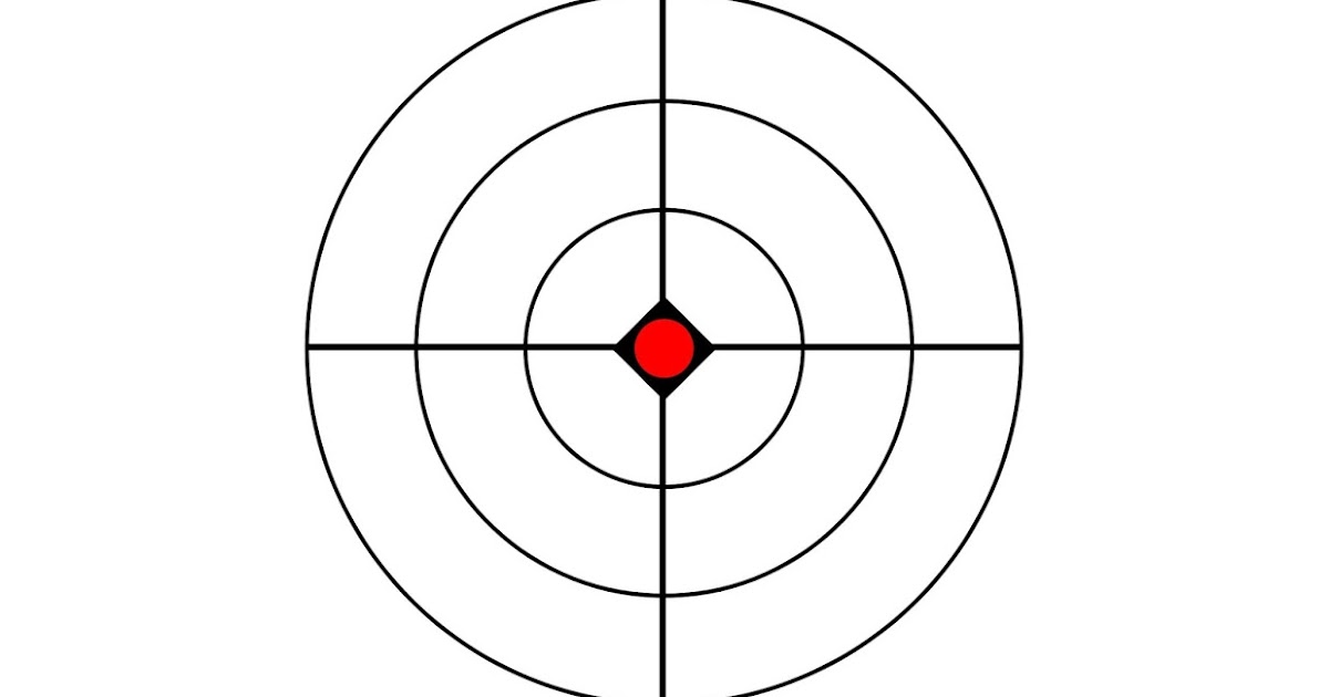 Рисунок мишени для стрельбы в формате а4