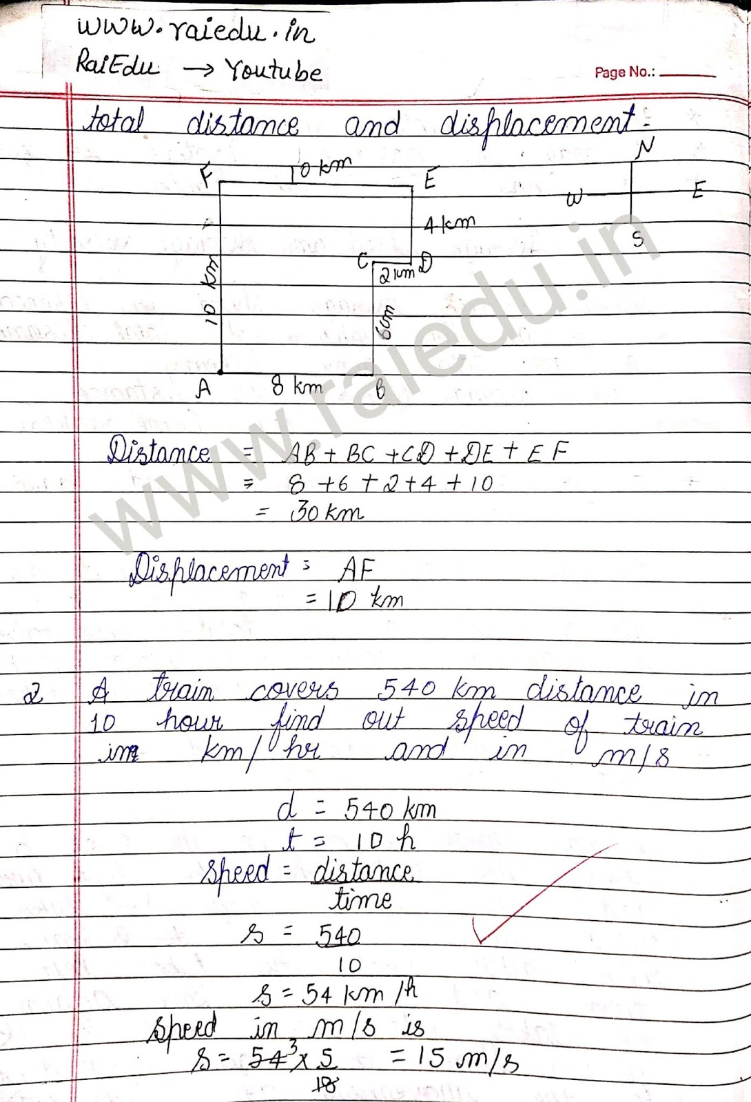 Speed and velocity | average speed and average velocity | numerical