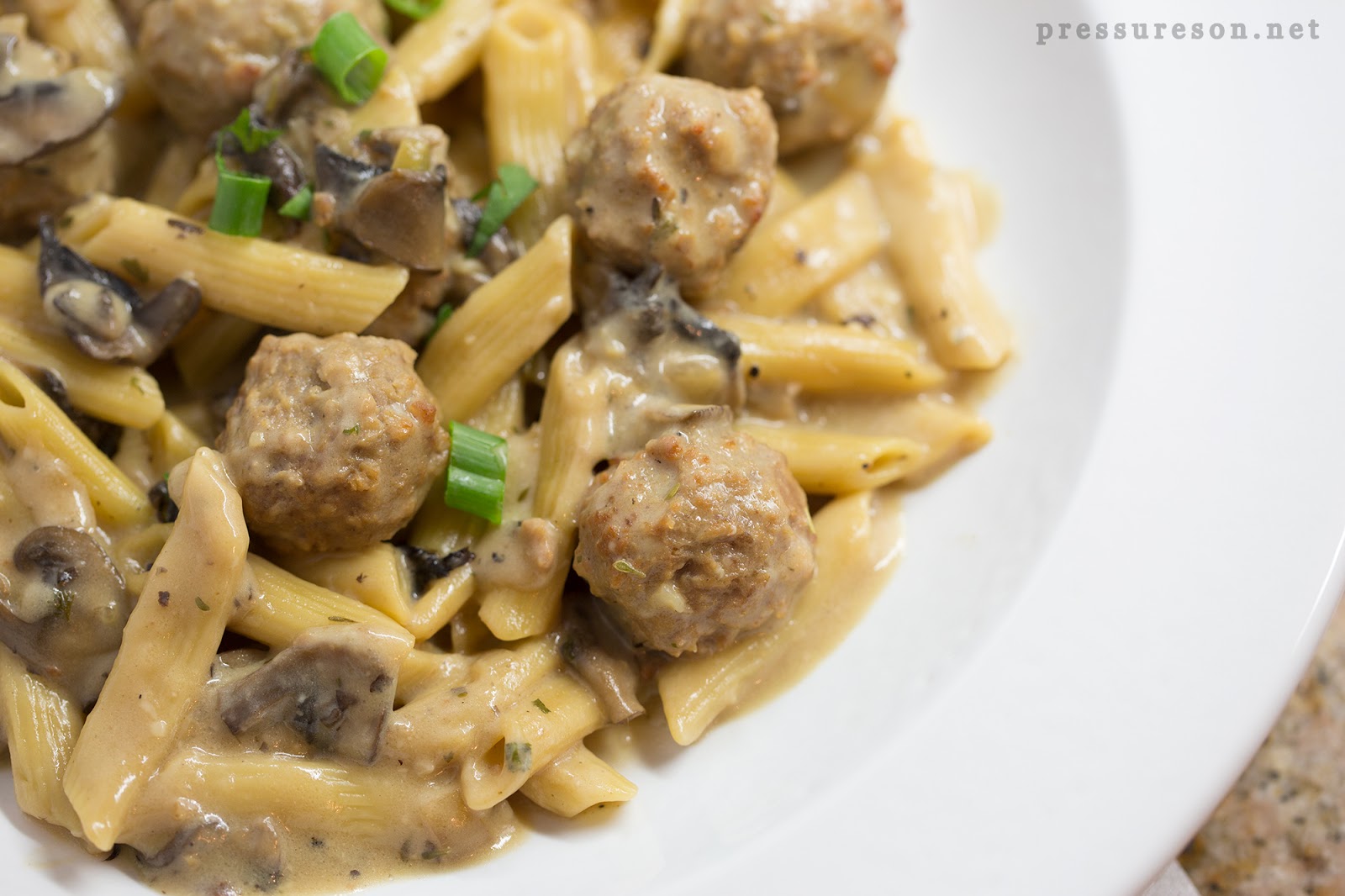 PRESSURE COOKER MEATBALL STROGANOFF Fit Happy Foodie