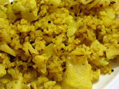 Rice and Cauliflower Pilaf