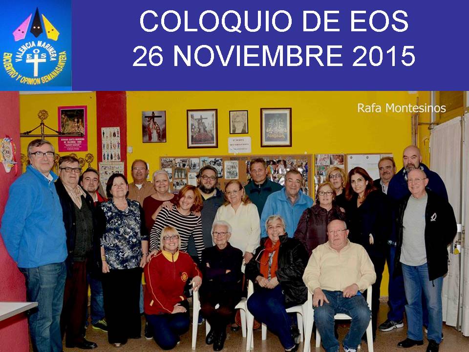 COLOQUIO DE EOS 26 DE NOVIEMBRE DE 2015