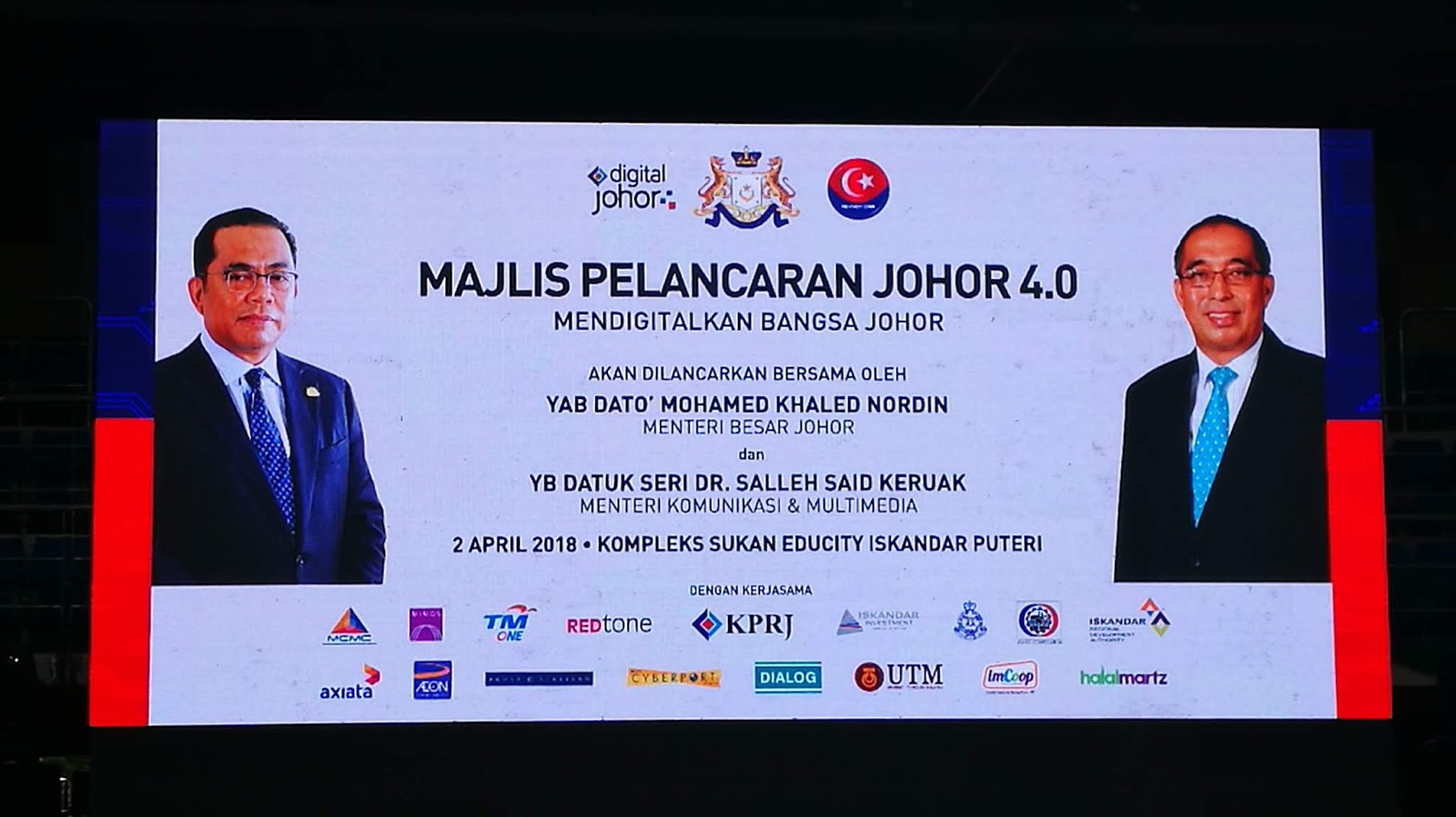 Digital Johor 4.0 Launch MSC Cyberport
