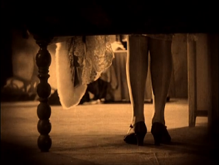 The Cat and the Canary 1927 legs under bed