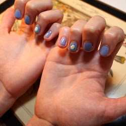 sweet sixteen party nail cute lilac dolls