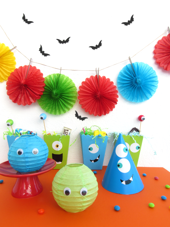 Valentina Vaguada: birthday party, cute monsters, color, halloween, not so scary, colorfull birthday, birthday idea, kids party