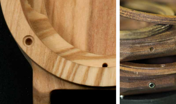 orologi in legno olmo orologi